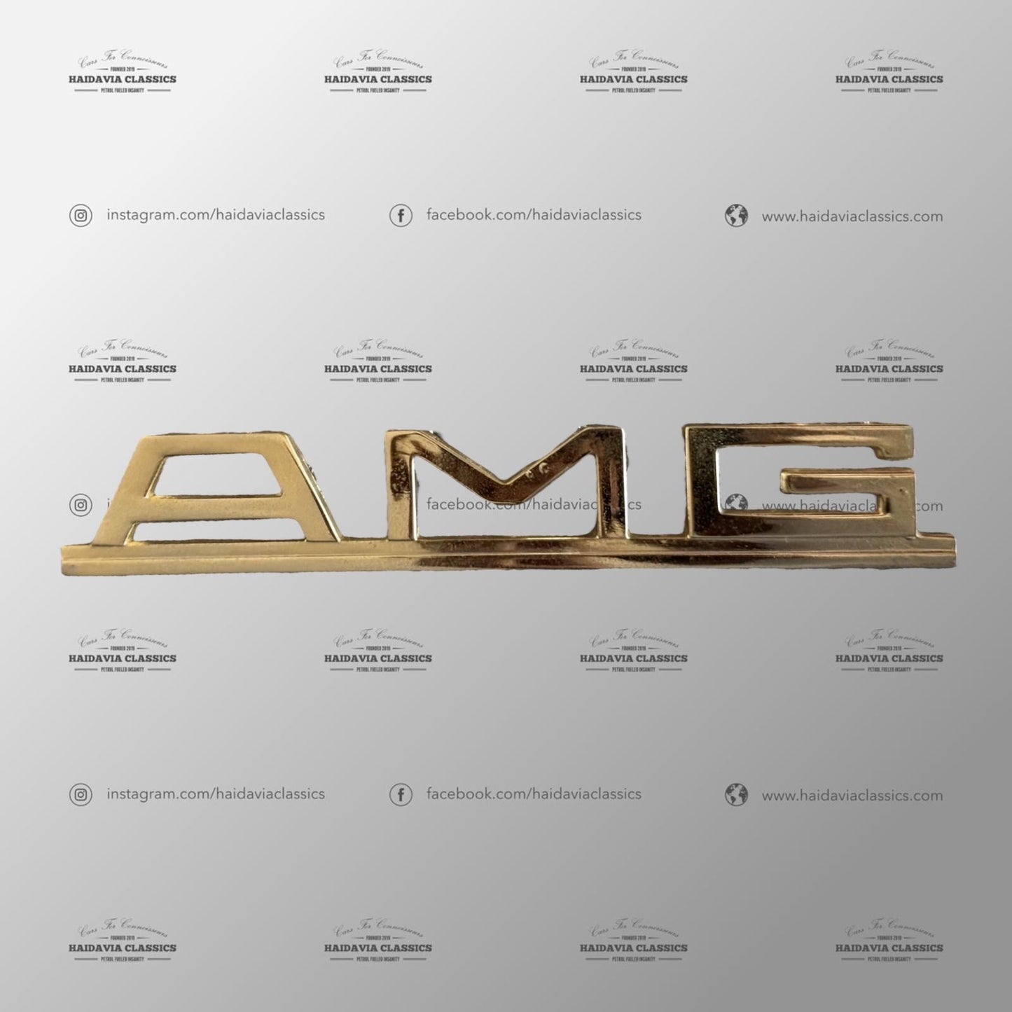 Genuine Mercedes-Benz AMG Gold Emblem Badge