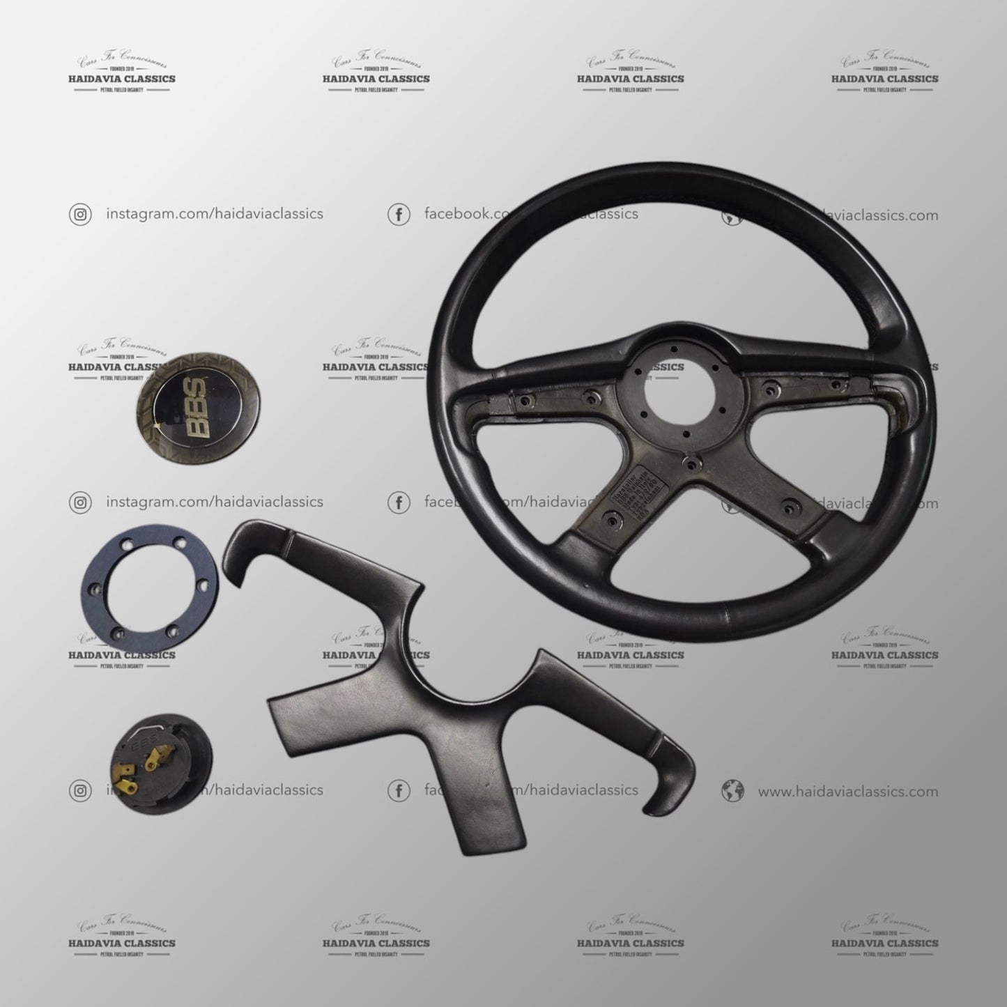 Genuine BBS 4-Spoke by Italvolanti Steering Wheel
