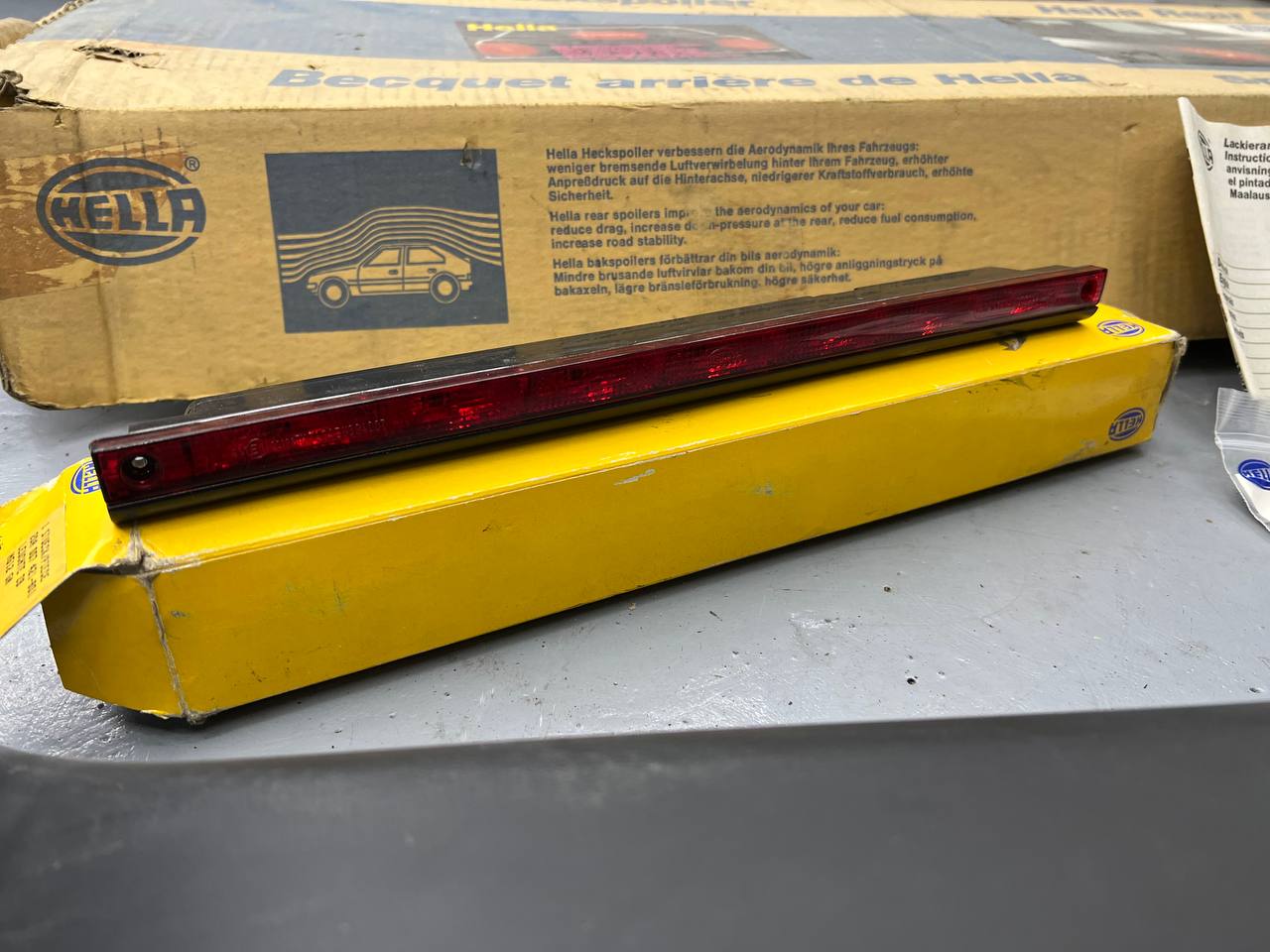 Genuine Mercedes-Benz W124 NOS Hella Rear Spoiler