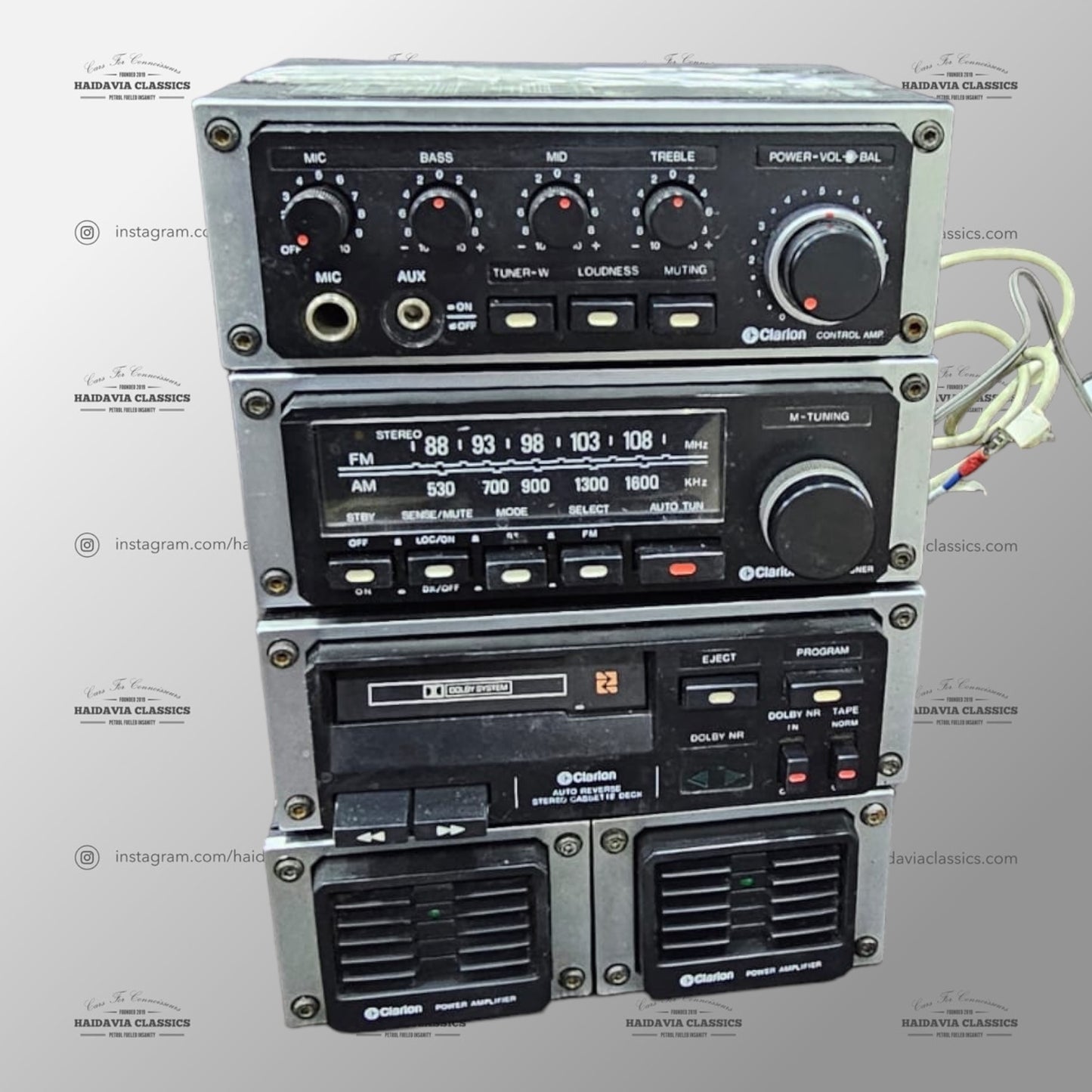 Genuine Mercedes-Benz W126 Clarion G80 Vintage Modular Stereo System