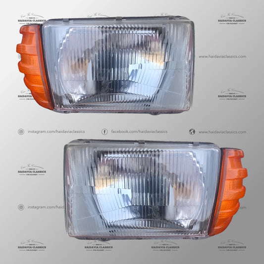 Genuine Mercedes-Benz R107 Bosch Front Headlights Set