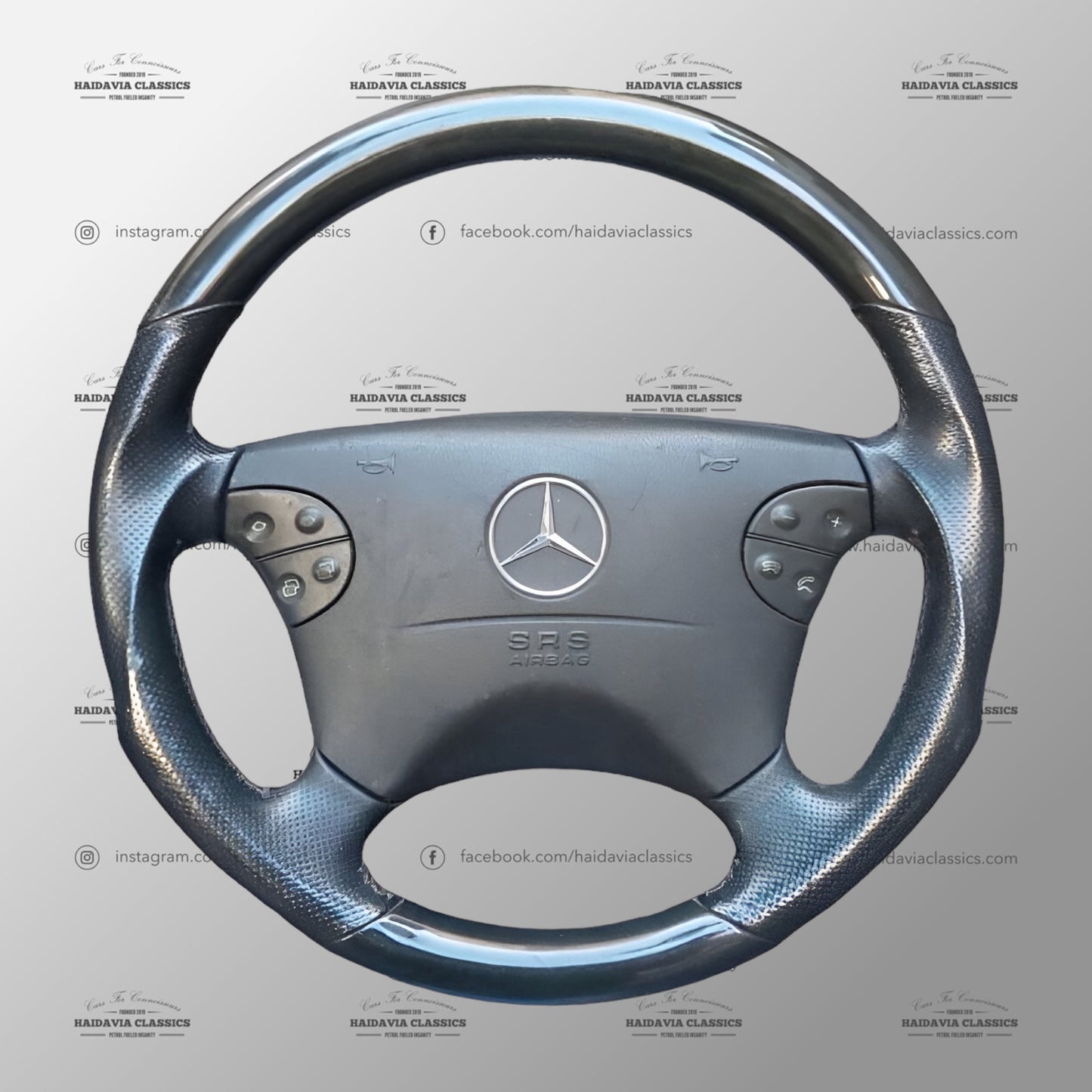 Genuine Mercedes-Benz C208 Brabus Black Steering Wheel
