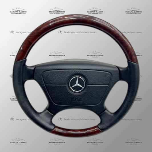 Genuine Mercedes-Benz Burl Wood Steering Wheel