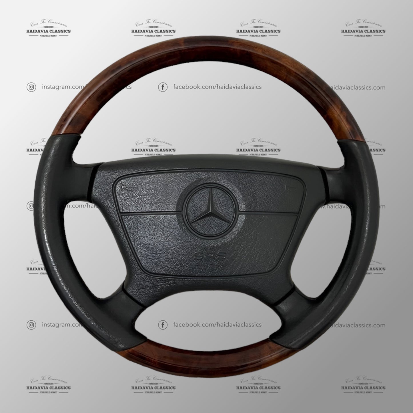 Genuine Mercedes-Benz Burl Wood Steering Wheel