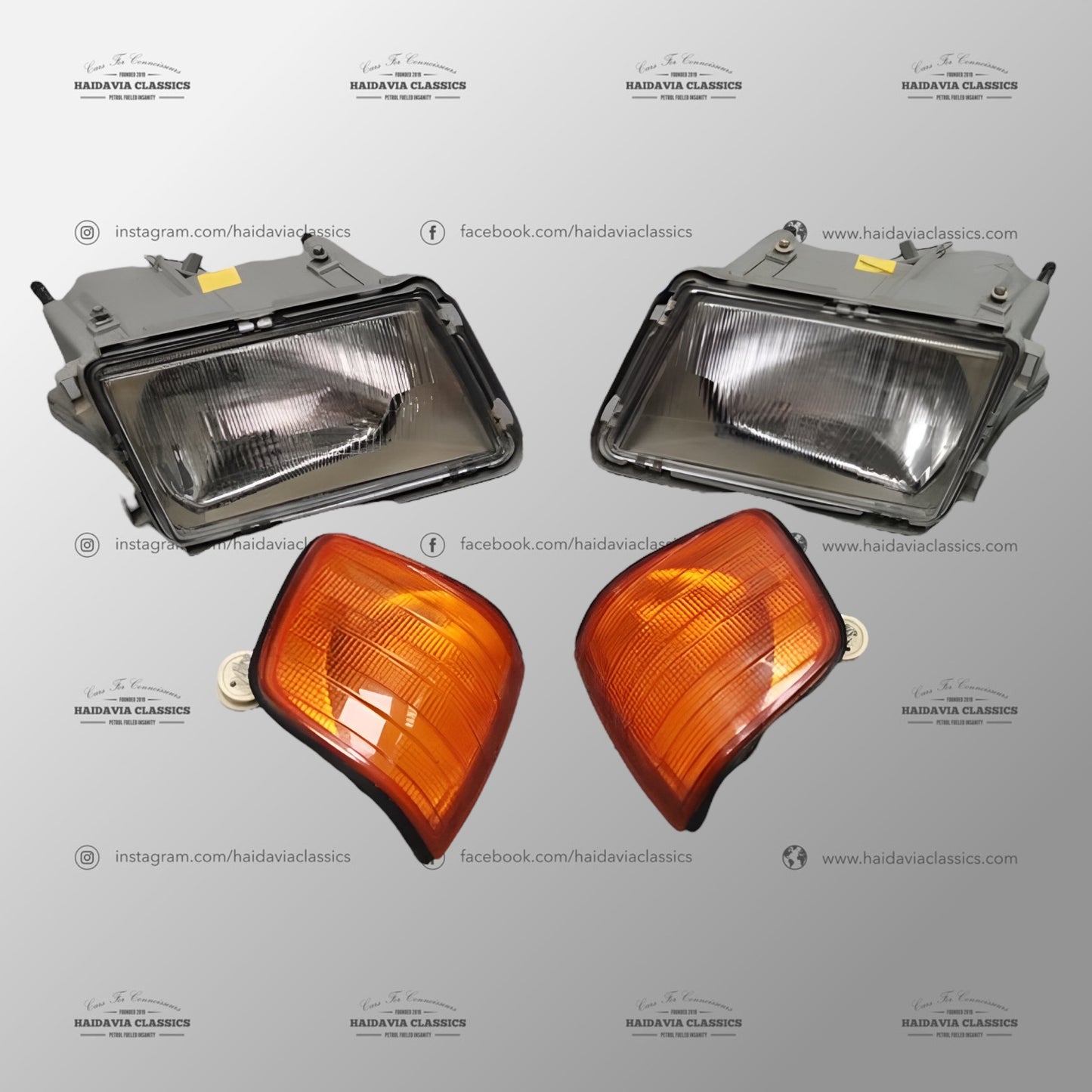 Genuine Mercedes-Benz C126 SEC Bosch Head Lights