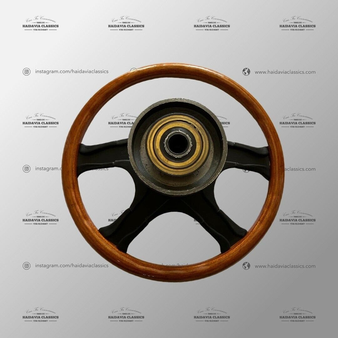 Genuine Mercedes-Benz Hella Wood & Leather Steering Wheel