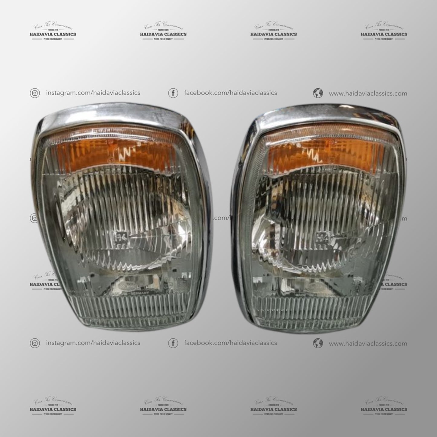 Genuine Mercedes-Benz W114/W115 HELLA Headlights