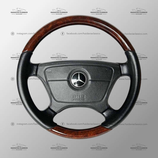 Genuine Mercedes-Benz Burl Wood Steering Wheel