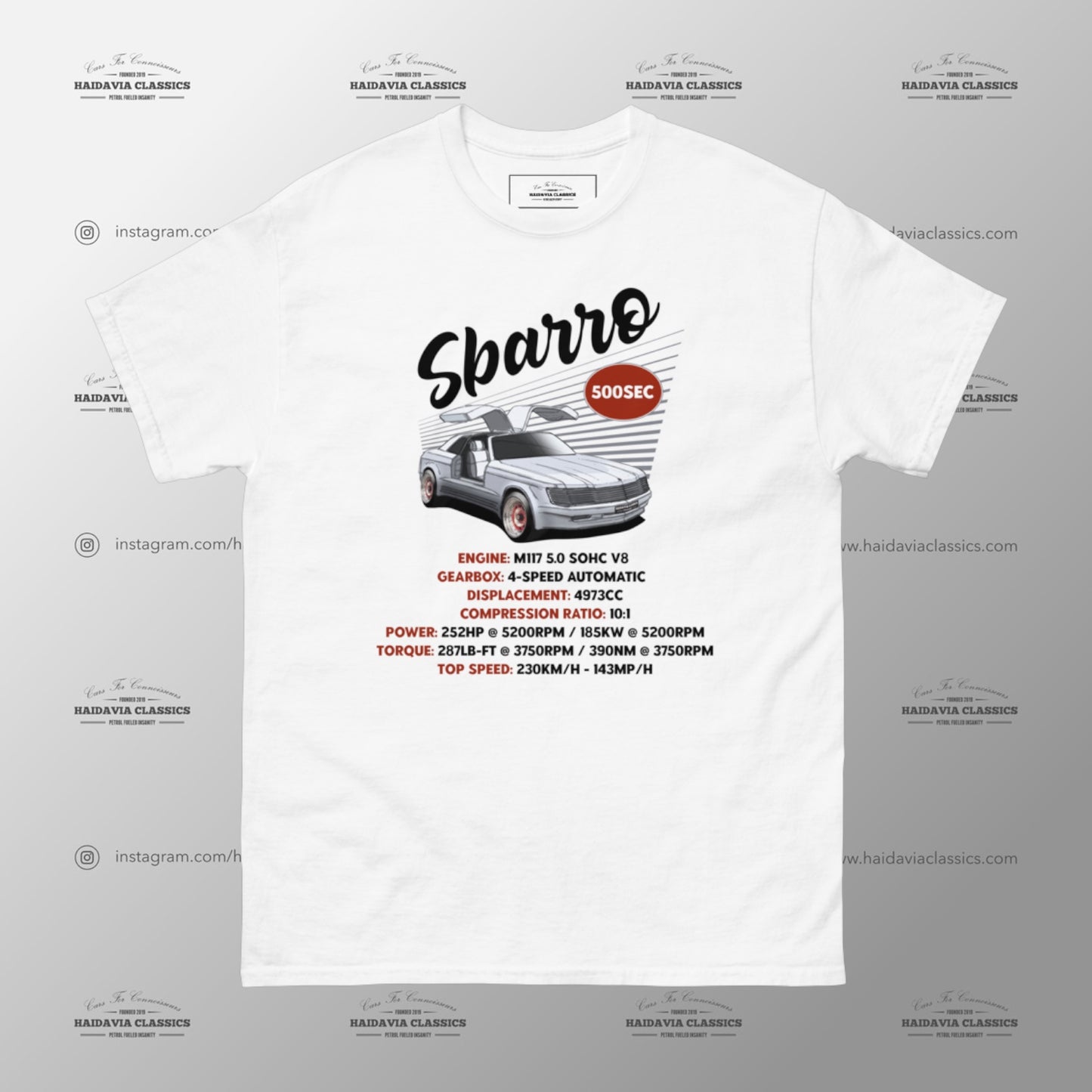 Mercedes-Benz 500SEC SBARRO - Unisex T-Shirt